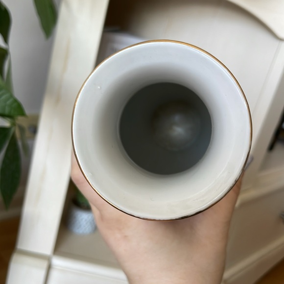 2pc SET •JAPANESE Toro Asahi Peacock Vase + Plate• vintage w/ gold inlay - Picture 5 of 15